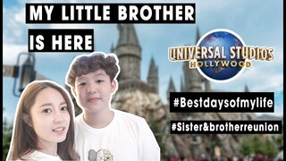 Vlog# 15: EM TRAI MÌNH ĐÃ BAY QUA MỸ - SISTER &amp; BROTHER REUNION- OUR UNIVERSAL STUDIO HOLLYWOOD TRIP