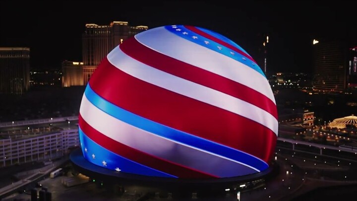 Las Vegas Mega-Sphere’s Latest Masterpiece: 250 Years of U.S. History Condensed into Just Two Minute