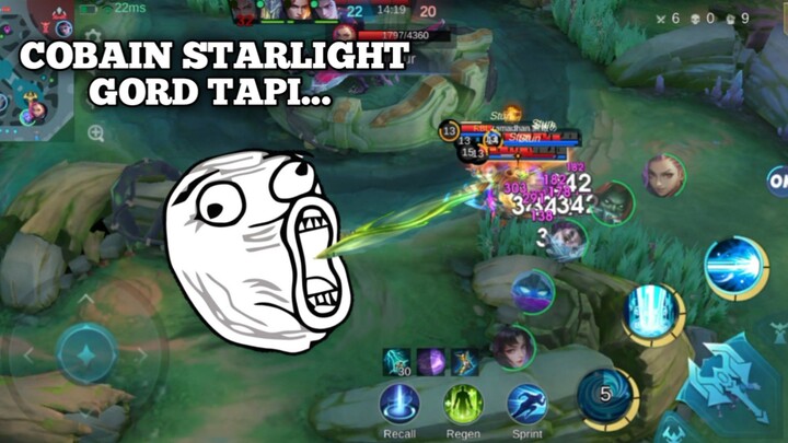COBAIN STARLIGHT GORD DI RANK!!  HOKI DAPAT TANK IDAMAN!!?? 🤯🤯