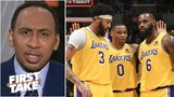 FIRST TAKE | Stephen A. claims the Lakers are the title favorites with trio LeBron-Davis-Westbrook