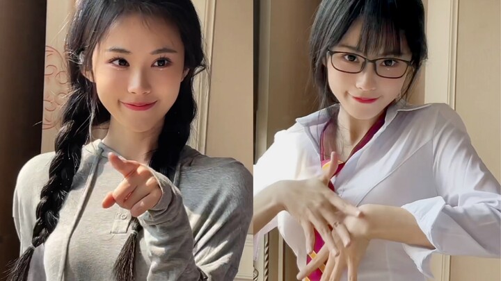 หางม้าคู่ หรือสาวแว่นกันนะ?