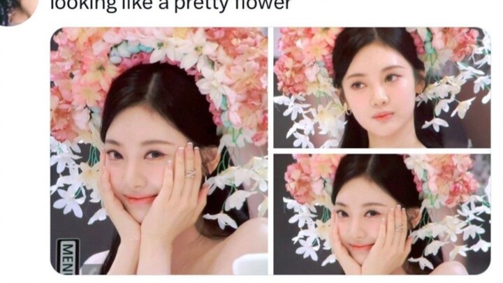 ความงามเหนือดอกไม้ถูกเนรมิตให้เป็นรูปธรรม! ไม่เพียงติดเทรนด์ทวิตเตอร์ ลุคติดดอกไม้ของหนิงหนิงยังกลาย