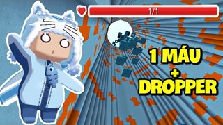 MEOWPEO PHÁ ĐẢO MAP PARKOUR 1 MÁU KẾT HỢP DROPPER SIÊU KHÓ TRONG MINI WORLD