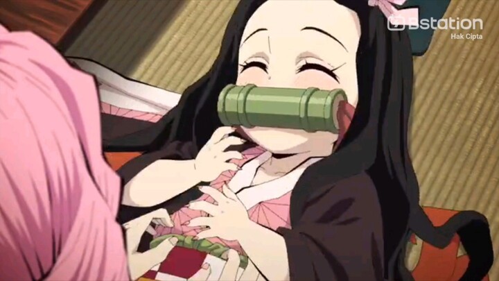 DEMON SLAYER :  NEZUKO GEMOY 😆,yang dah nontong cung😂 🙌