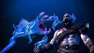 Kratos growing Gulper Leviathan in Subnautica