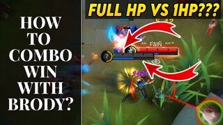 HOW TO COMBO IN TIGHT SITUATION WITH BRODY? ML GAMEPLAY | BRODY BEST BUILD | GUIDE | MOBILE LEGENDS