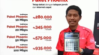 บรรเลงเพลง DJ Ubur Ubur x Paket Phoenix IndiHome ด้วยเครื่องคิดเลข