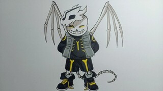 How To Draw Dragon Sans Very Easy vẽ sans rồng đơn giản