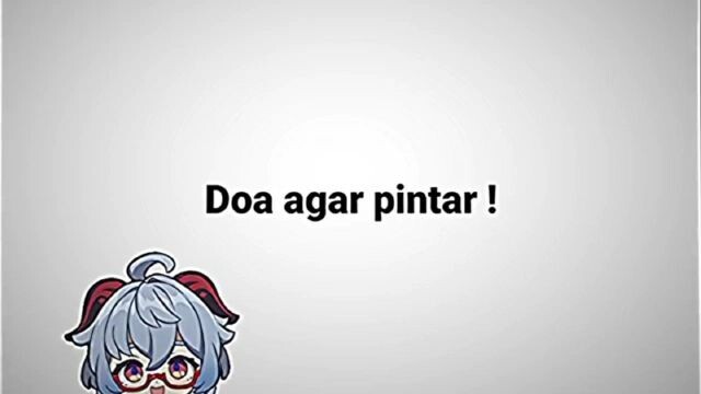 doa agar pintar😗