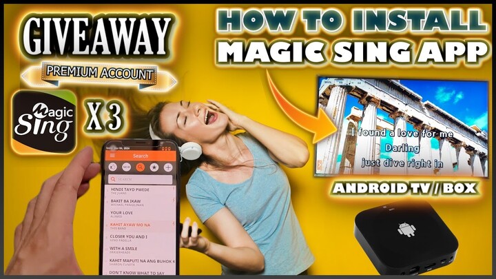 MAGIC SING PREMIUM ACCOUNT GIVEAWAY ON ANDROID / IOS / ANDROID TV BOX |