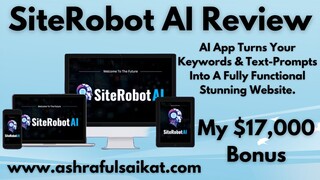 SiteRobot AI Review By Uddhab Pramanik || SiteRobot AI App Legit OR Scam!