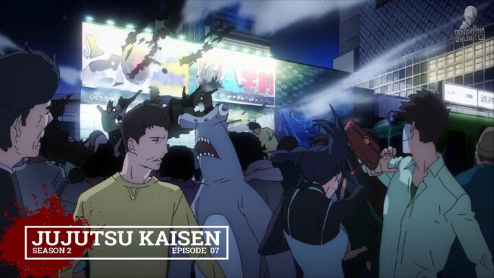 ALUR CERITA ANIME JUJUTSU KAISEN SEASON 2 - AWAL INSIDEN ANEH DIPUSAT DISTRIK SHIBUYA - EPISODE 07