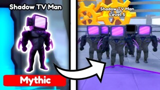 🤯 New *SHADOW TV MAN* 😈😱 Is REALLY OP! 🔥 | Toilet Tower Defense Roblox