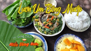 Hái bông mướp ngoài giàn nấu bữa cơm ngon cho gia đình sum họp - Đặc sản miền sông nước