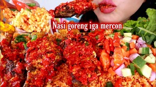 ASMR NASI GORENG IGA HANYA AGAK PEDES TAPI NIKMAT BANGET | ASMR MUKBANG INDONESIA