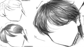 Tutorial Menggambar】Tips menggambar rambut super sederhana!