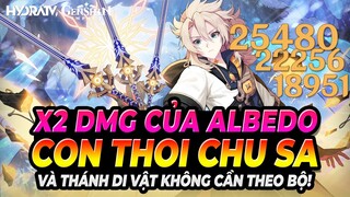 Xứng Danh Trấn Mới Albedo! x2 Sát Thương Albedo Với Kiếm Free Cùng Thánh Di Vật Không Theo Bộ!