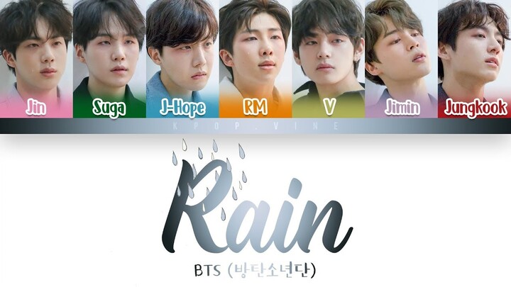 BTS (방탄소년단) - RAIN (Color Coded Lyrics/Eng/Rom/Han)