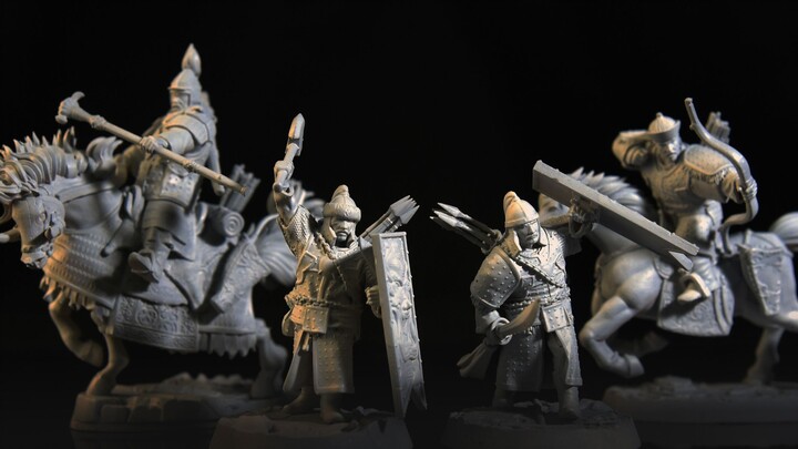 [Suzaku Azure Dragon] Detailed explanation of the 1/52 Qing army starting pack in war chess