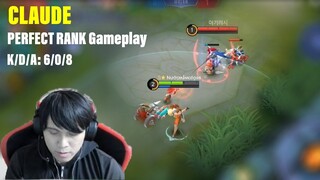 Claude Perfect Rank Gameplay| Mythic rank gameplay [K2 Zoro]