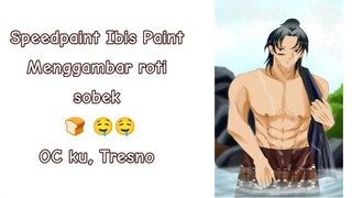 Speedpaint Ibis Paint Menggambar Roti Sobek 🍞 OC ku Tresno music by Infraction