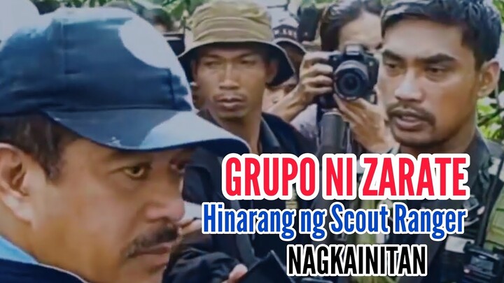 GRUPO NILA BAYAN MUNA ZARATE HINARANG NG SCOUT RANGER NAGKAINITAN