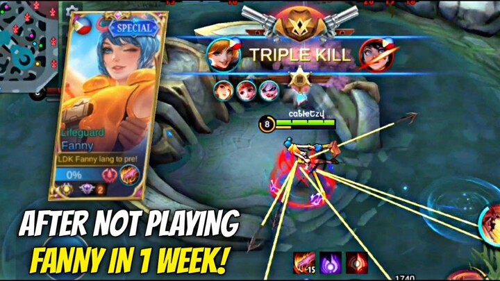 AFTER NOT PLAYING FANNY IN 1 WEEK! | MLBB