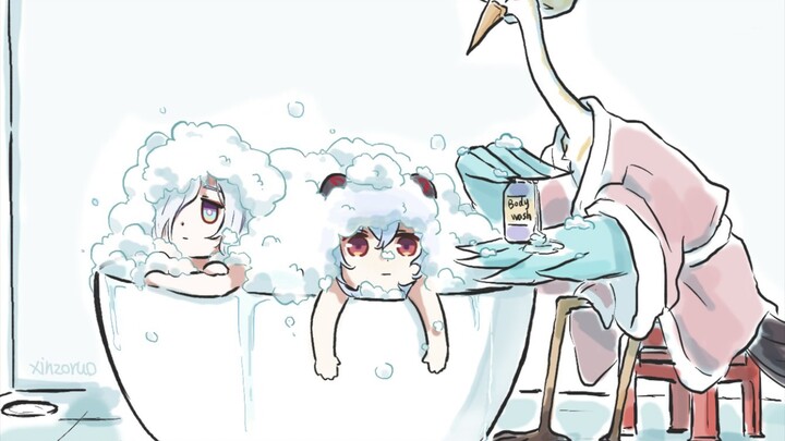 Notes on giving a bath to your baby [True King with a Weak Heart]