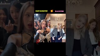 BLACKPINK & BABYMONSTER TIKTOK EDIT 🤔 #blackpink #babymonster #ytshorts