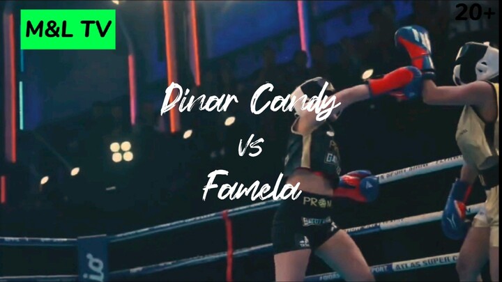 Boxing Artis Dinar Candy Vs Famela