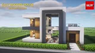 Easy modern house in Minecraft