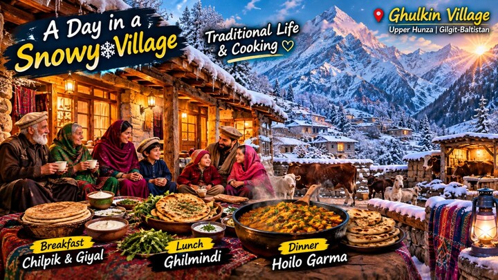A Full Day of Village Life in Gilgit-Baltistan, Pakistan 🇵🇰 | 3 Meals, Animals & Traditional Craft