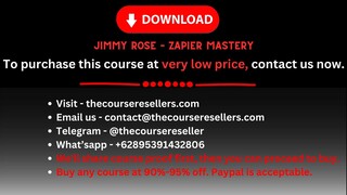 Jimmy Rose – Zapier Mastery