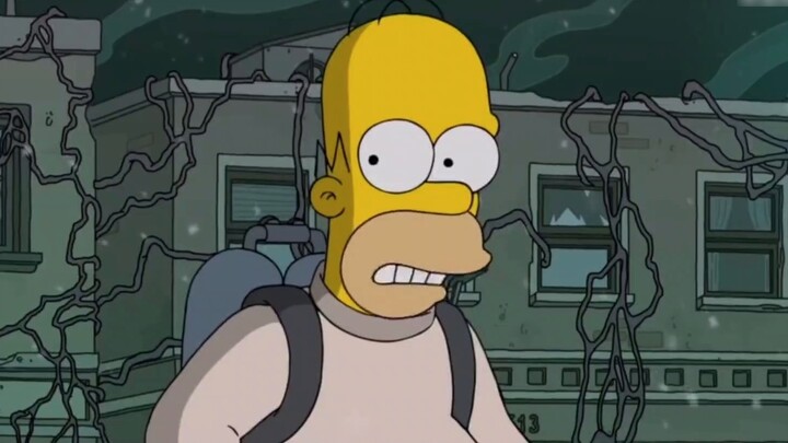 The Simpsons: What do you do when you enter another world, Homer chooses to settle