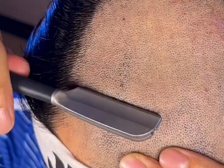 Football Samurai Gets a Shave