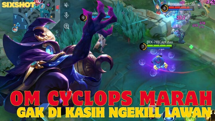 GAK DIKASIH NGEKILL, OM CYCLOPS NGAMUK !! - MLBB