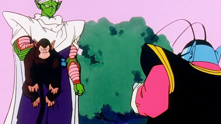 Vegeta grabs the first Dragon Ball, and the four Earthlings arrive at King Kai's planet and begin th
