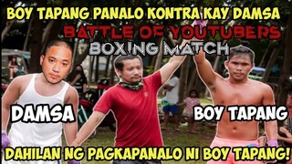 BOY TAPANG PANALO KONTRA KAY DAMSA! BATTLE OF YOUTUBERS BOXING MATCH!