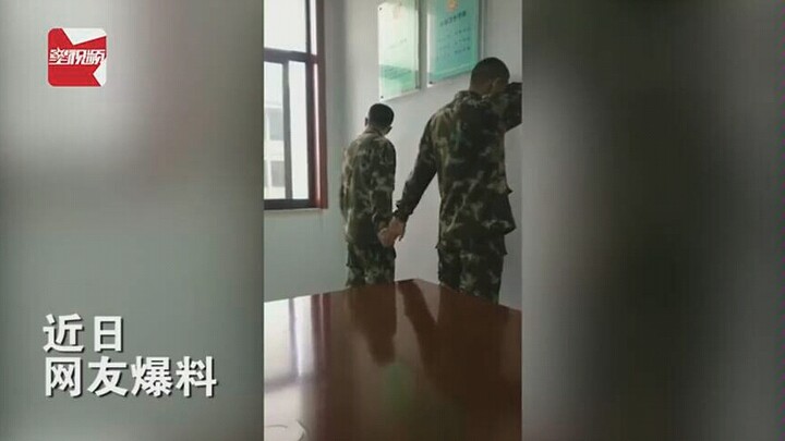 Two soldiers and brothers had an argument and were punished by holding hands and being dumped for th