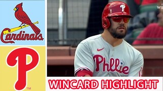 Saint-Louis Cardinals vs Philadelphia Phillies Highlight Full October 08, 2022 | MLB Wild Card 2022