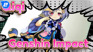 Menggambar Qiqi Di Kertas Seharga 10 Yuan | Genshin Impact_2