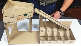 DIY Coin Sorting Machine from Cardboard