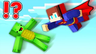 JJ Became SUPERMAN and Save Mikey In Minecraft Challenge - Maizen