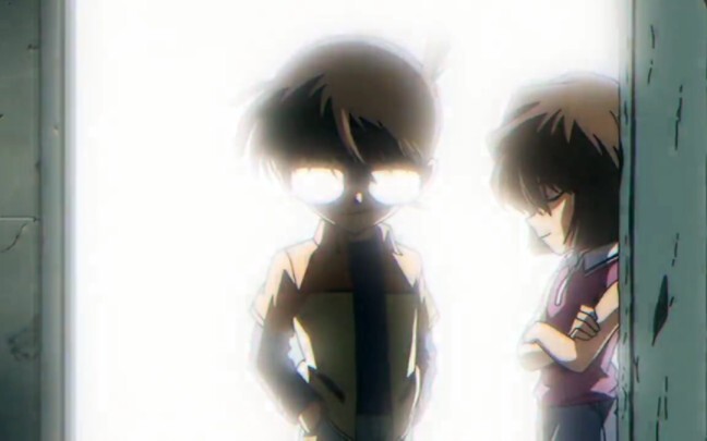 Conan smiles, life or death is unpredictable, glasses reflect light, either death or injury