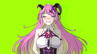 魔乃阿萝耶只是在做深蹲运动，大概