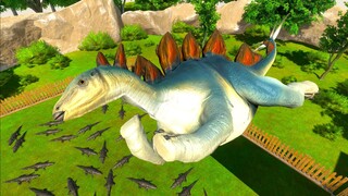 DINOSAURS JUMPS INTO PURUSSAURUS WORLD