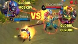 MOSKOV GAK GUNA??? Top Global Moskov Solo Rank VS Top Global Claude Team