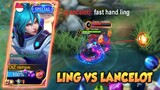 LING VS LANCELOT, LING SKIN SPECIAL NIH BOSS BISA GAK KAMU - LING FASTHAND GAMEPLAY #30