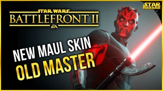 First Killstreak With NEW Darth Maul Skin Old Master Darth Maul Battlefront 2 Gameplay