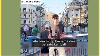 Sebuah video yang dibagikan seorang public figure Israel terlihat menampilkan pesan dan harapan dari